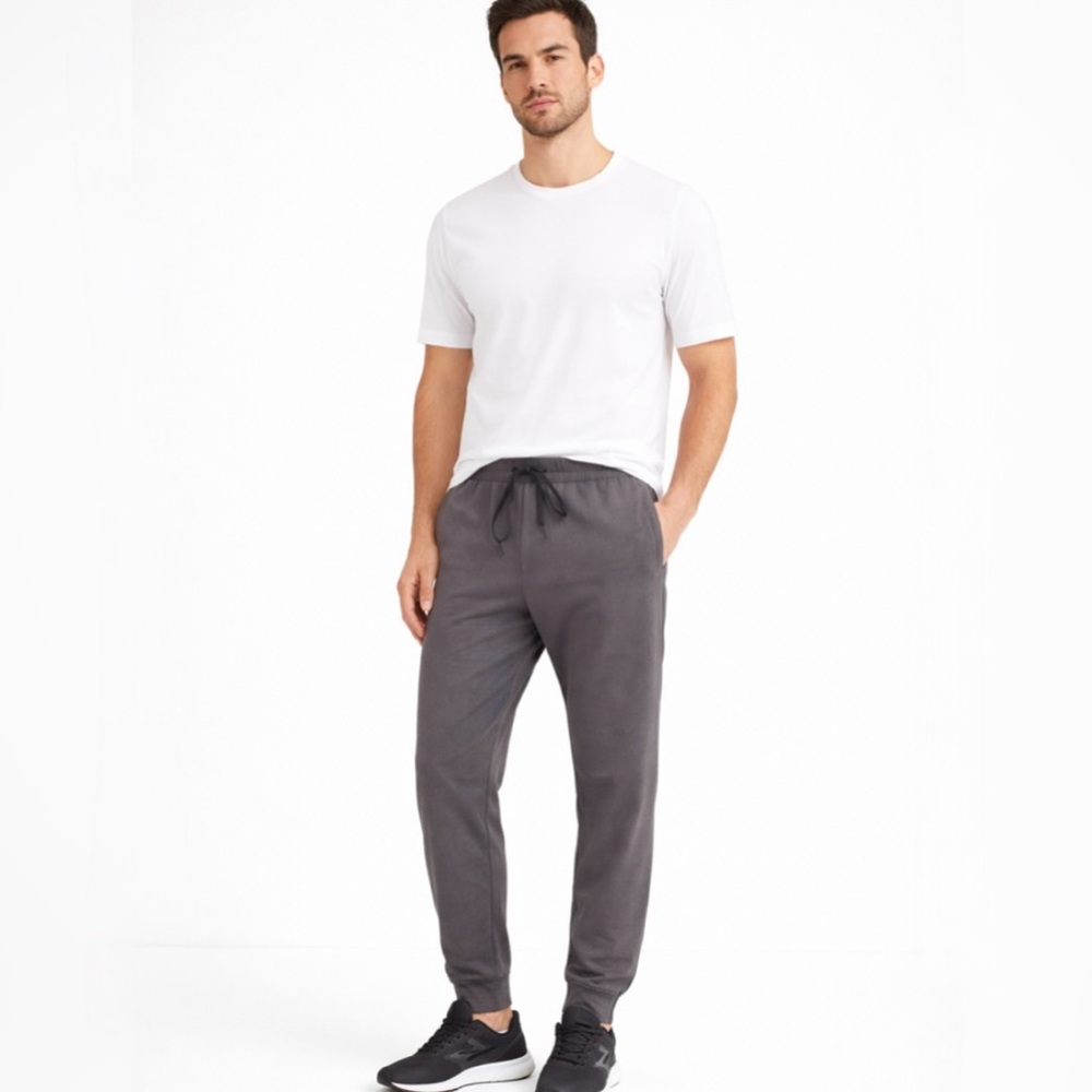 RHÔNE Nylon Tactel Jogger Track Pants Charcoal Gray Men’s Size S💛